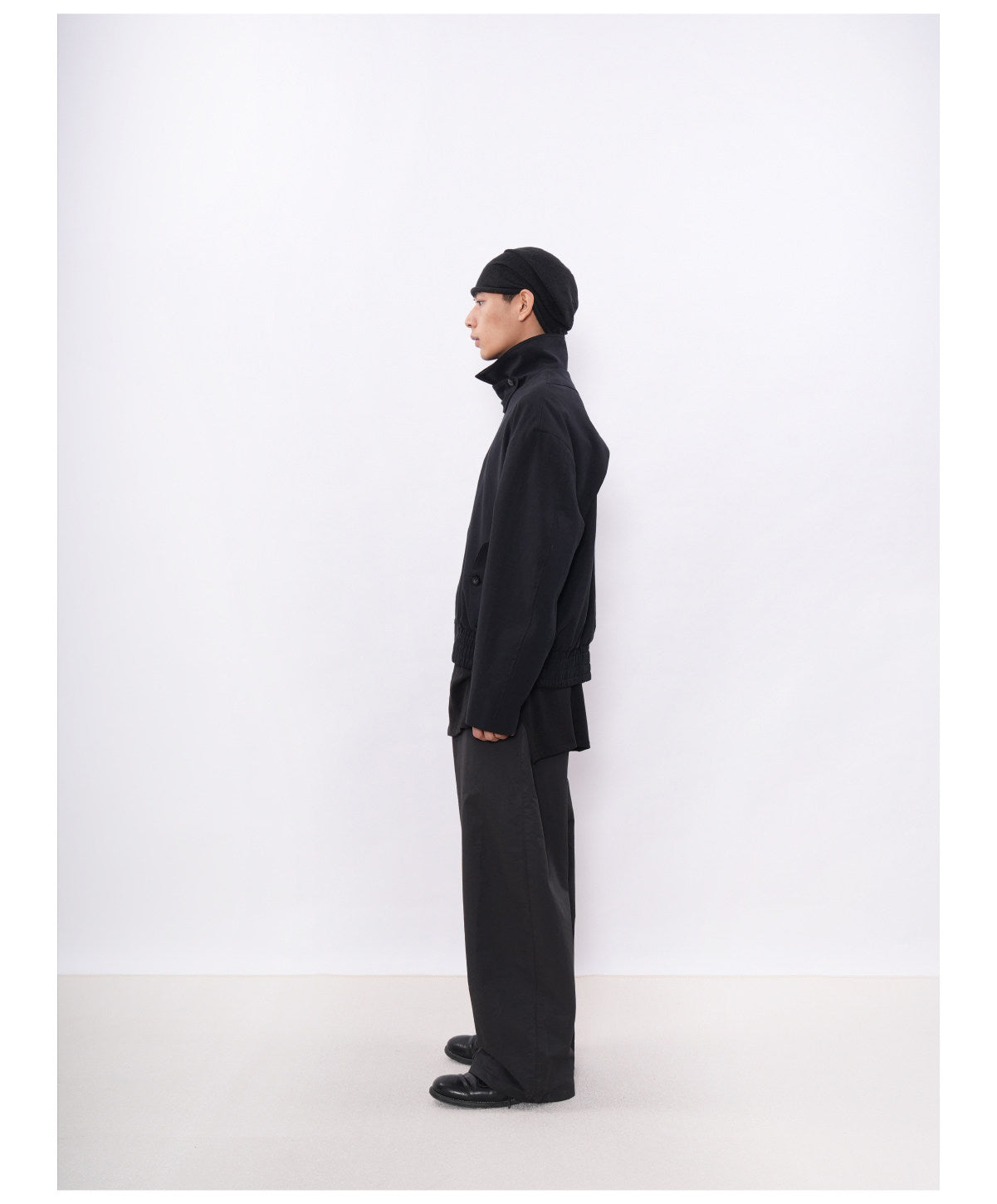 Tencel Cotton-Linen Harrington Jacket
