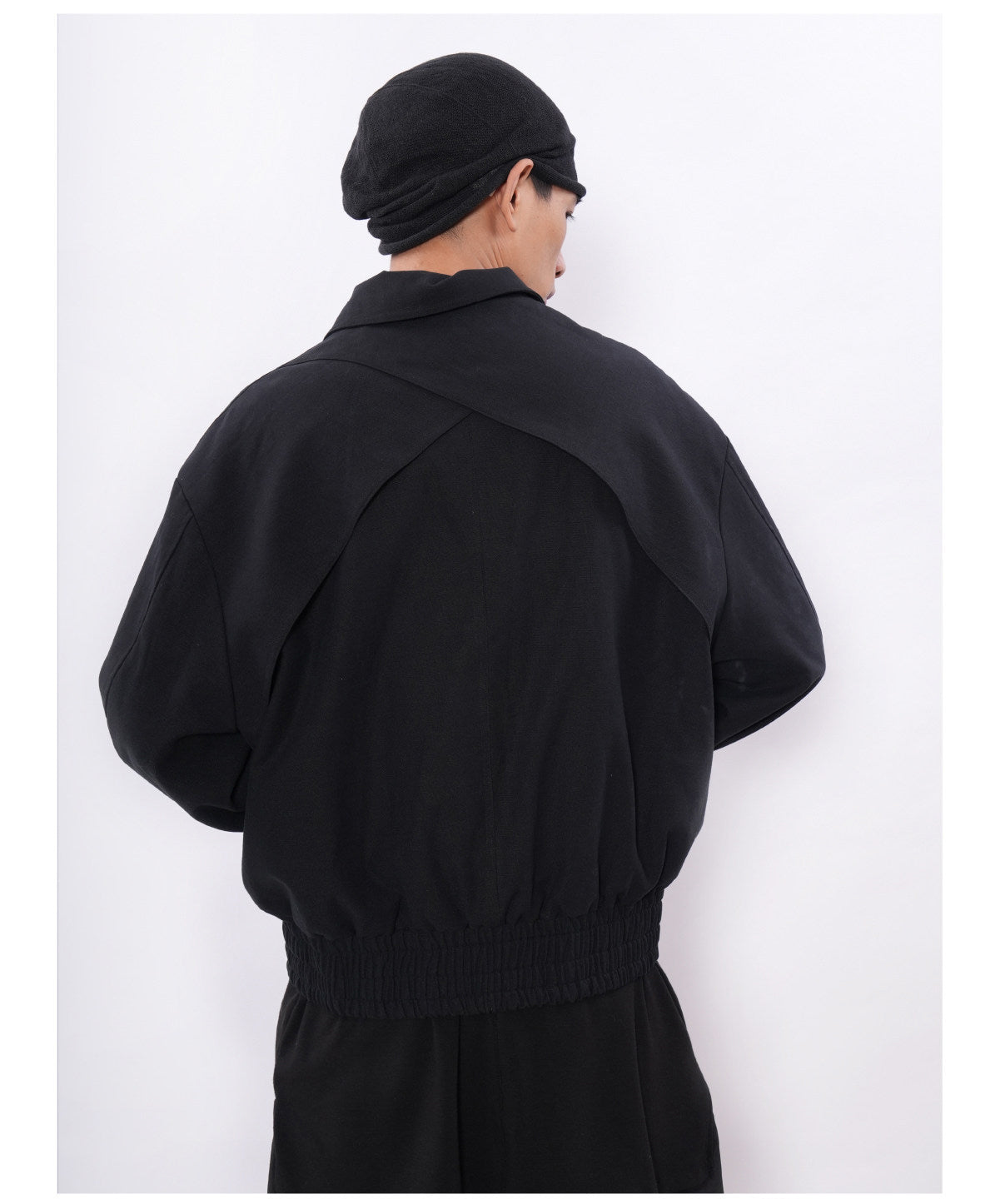 Tencel Cotton-Linen Harrington Jacket