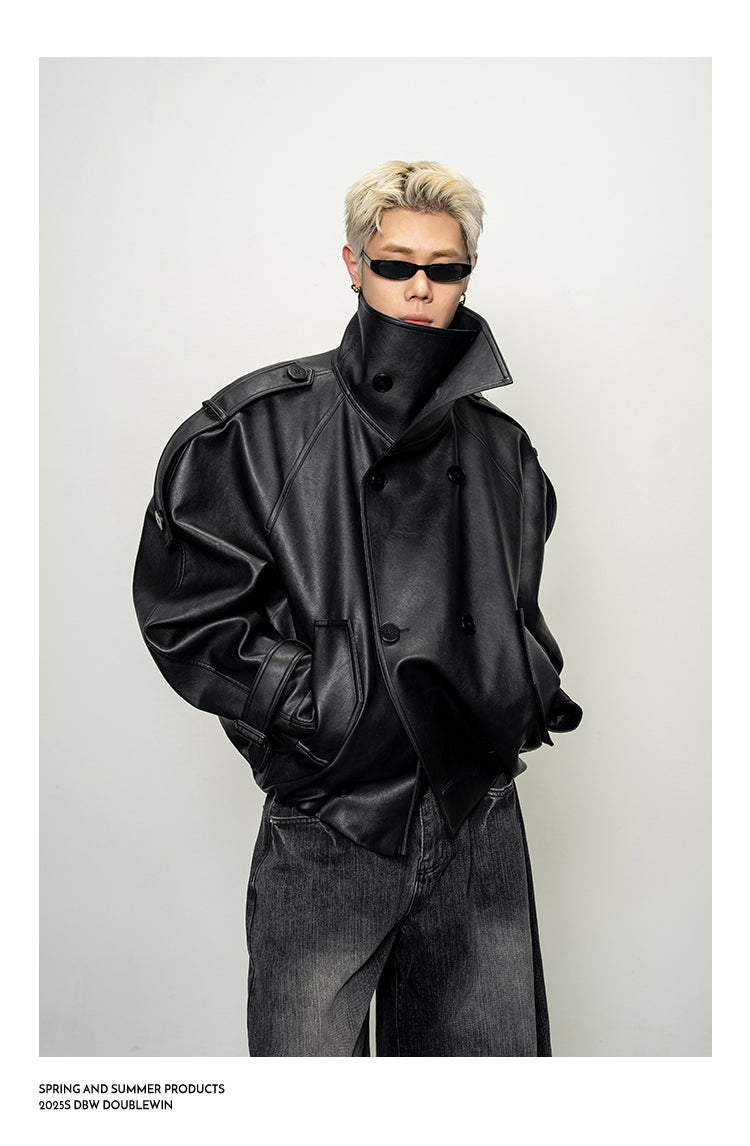 Oversized Stand Collar Jacket