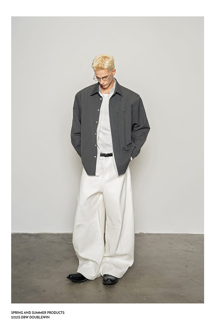 Fake Two-Piece Wide Shirt