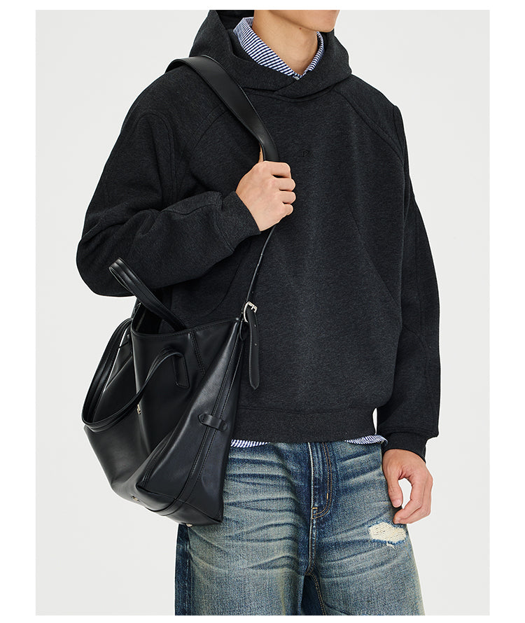 Metal Zipper Shoulder Bag