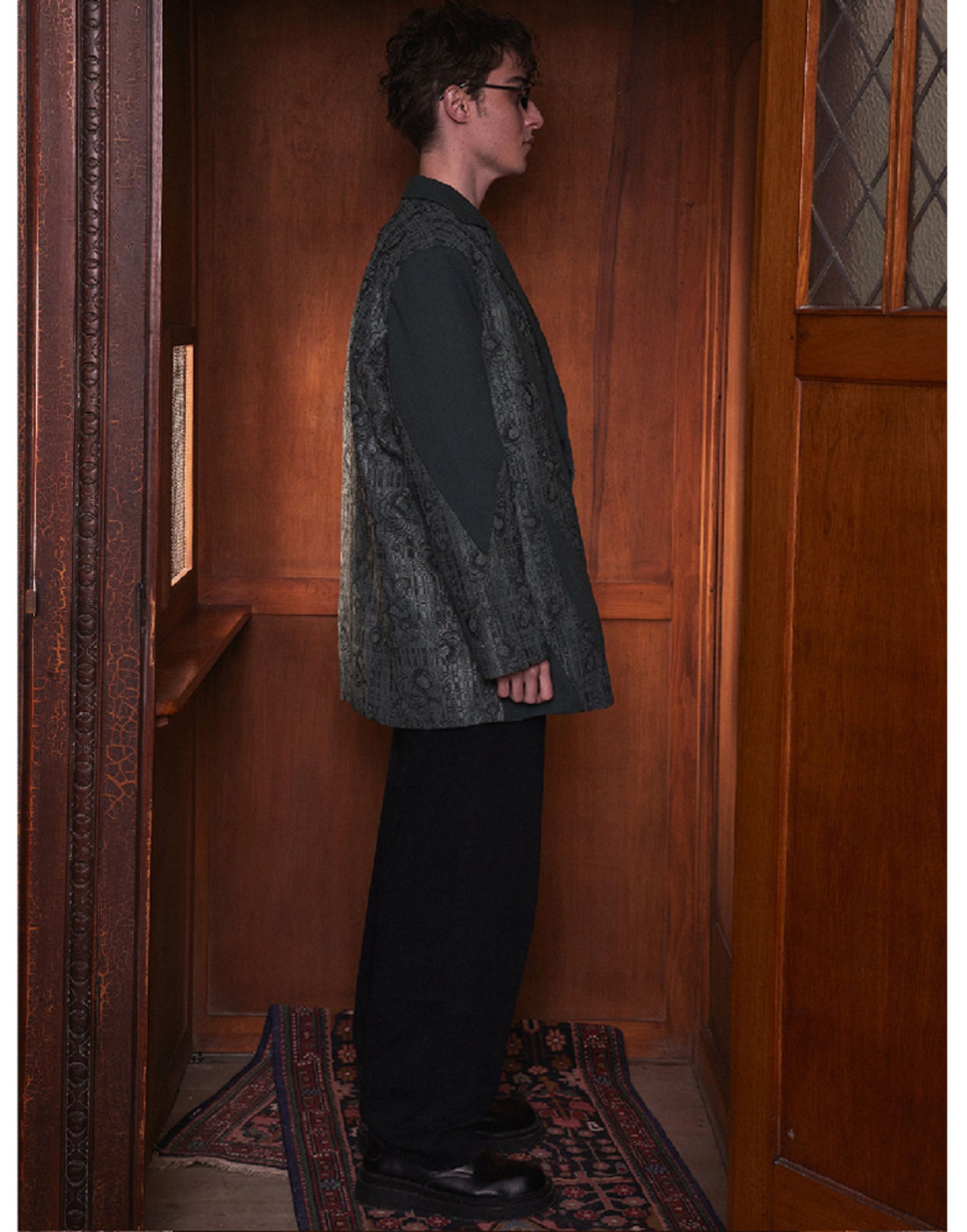 Retro Splicing Loose Jacket