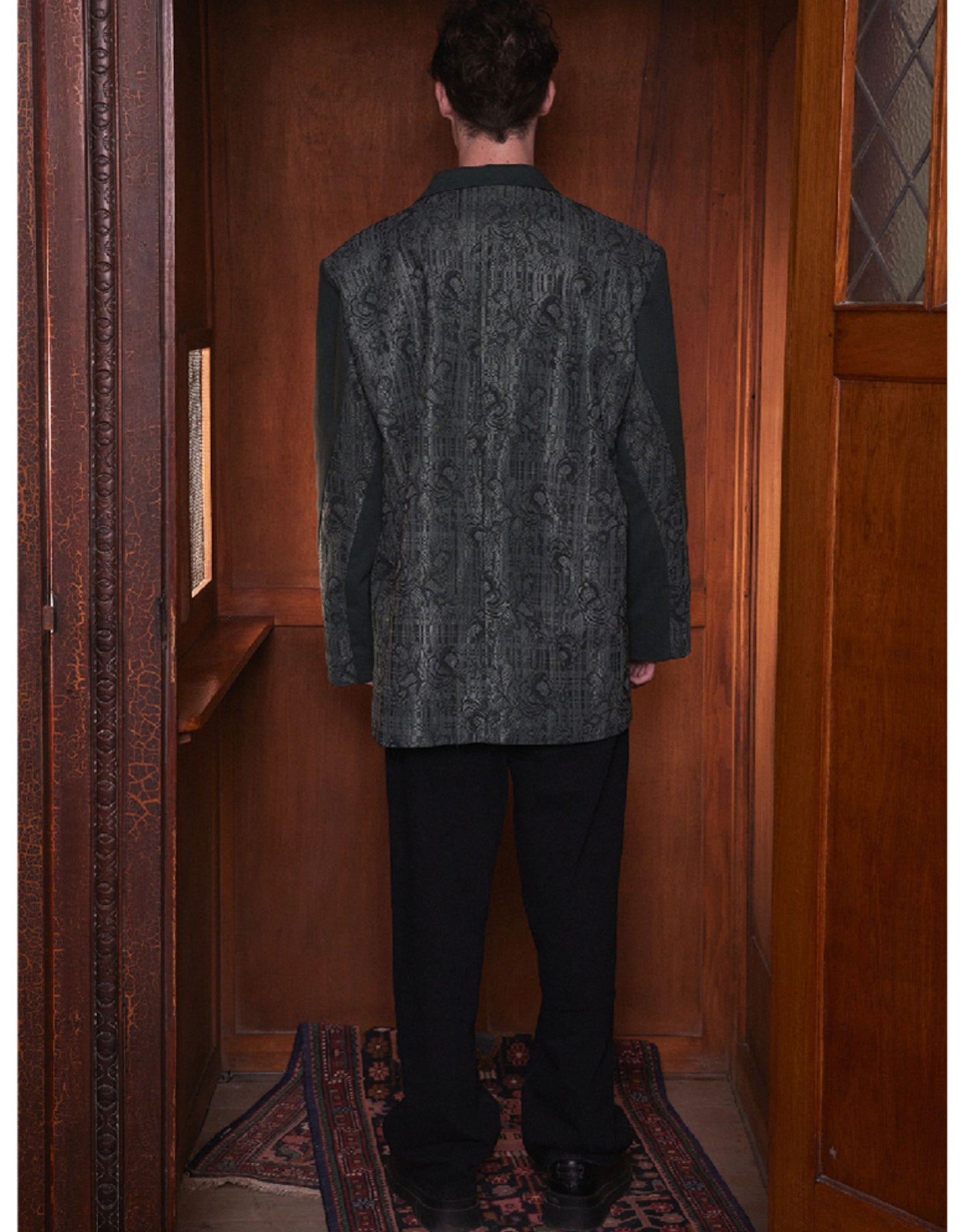 Retro Splicing Loose Jacket