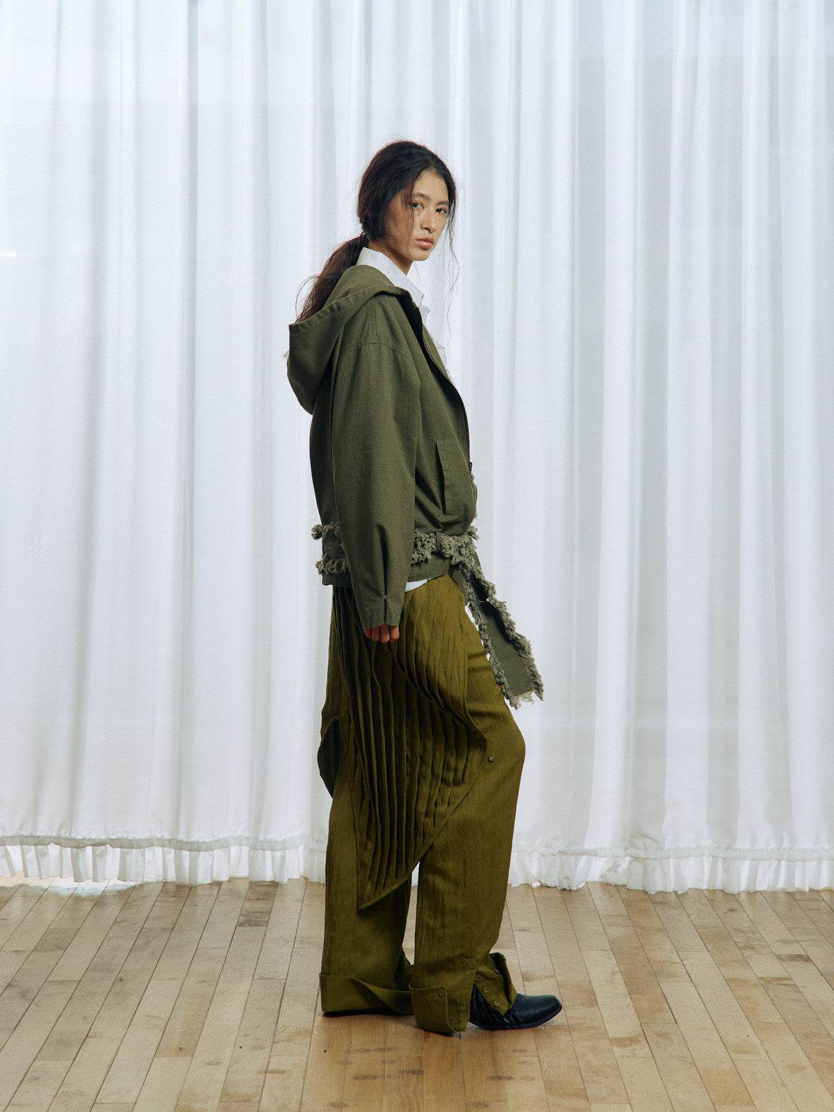 Pleated Casual Pants