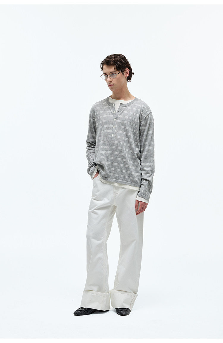 Natural Cotton Yarn T-Shirt