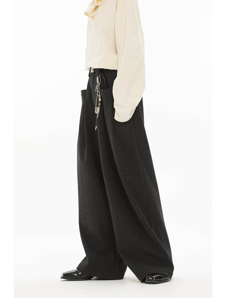 Wool Wide Leg Pants