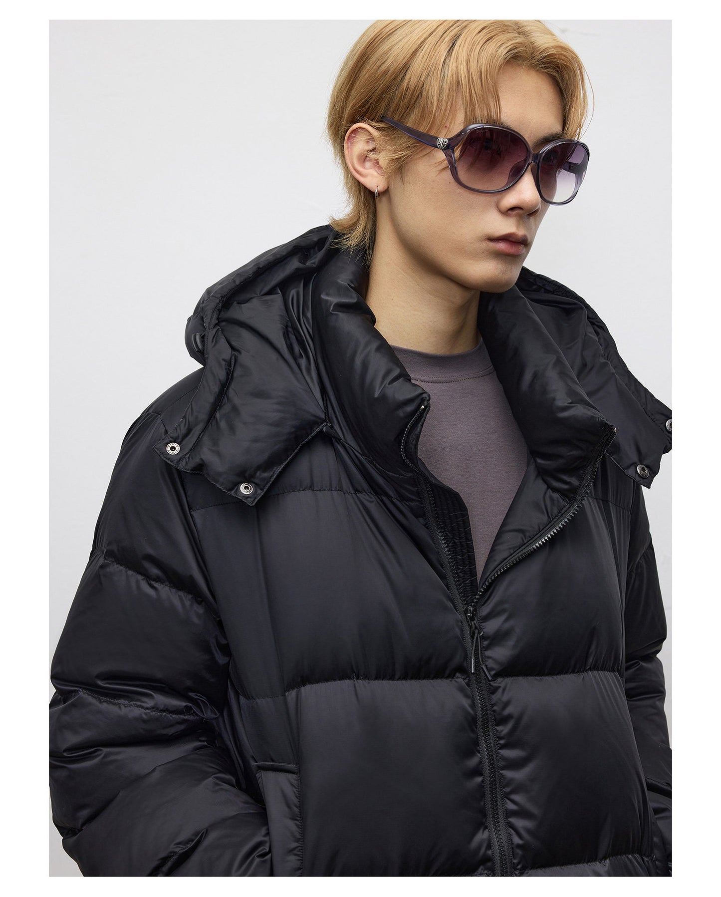 Faux Fox Fur Lined Down Jacket