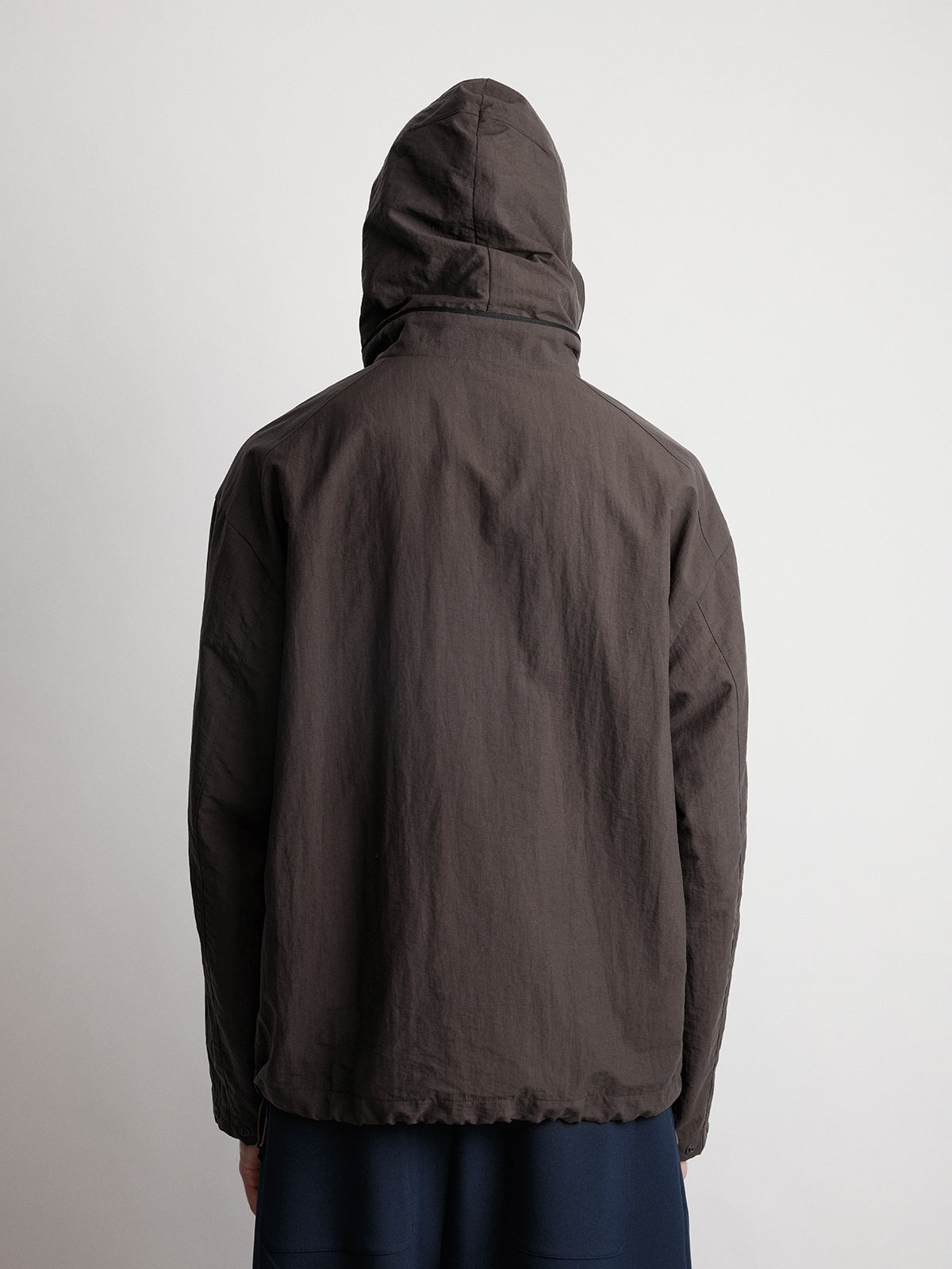 Stand Collar Hooded Jacket