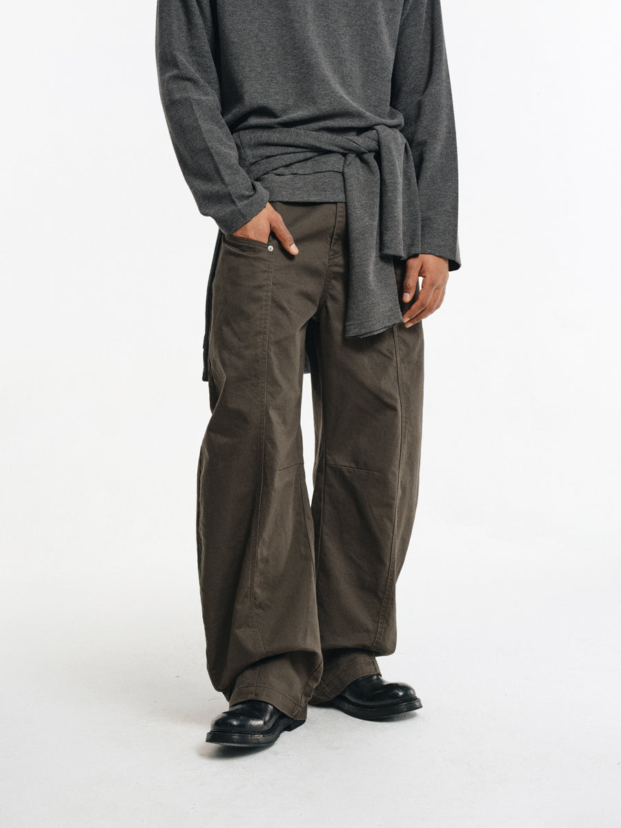 Twill Cotton Casual Cargo Pants