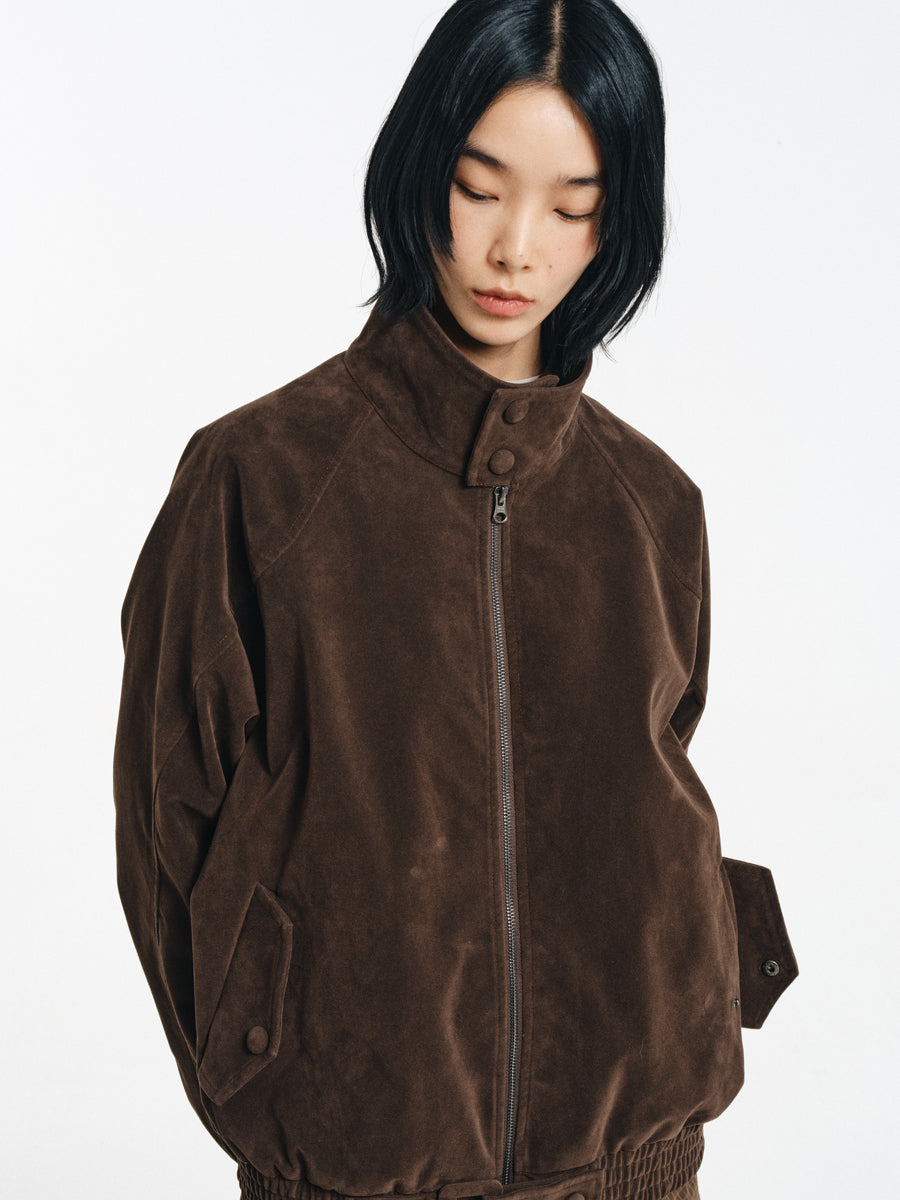 Suede Harrington Jacket