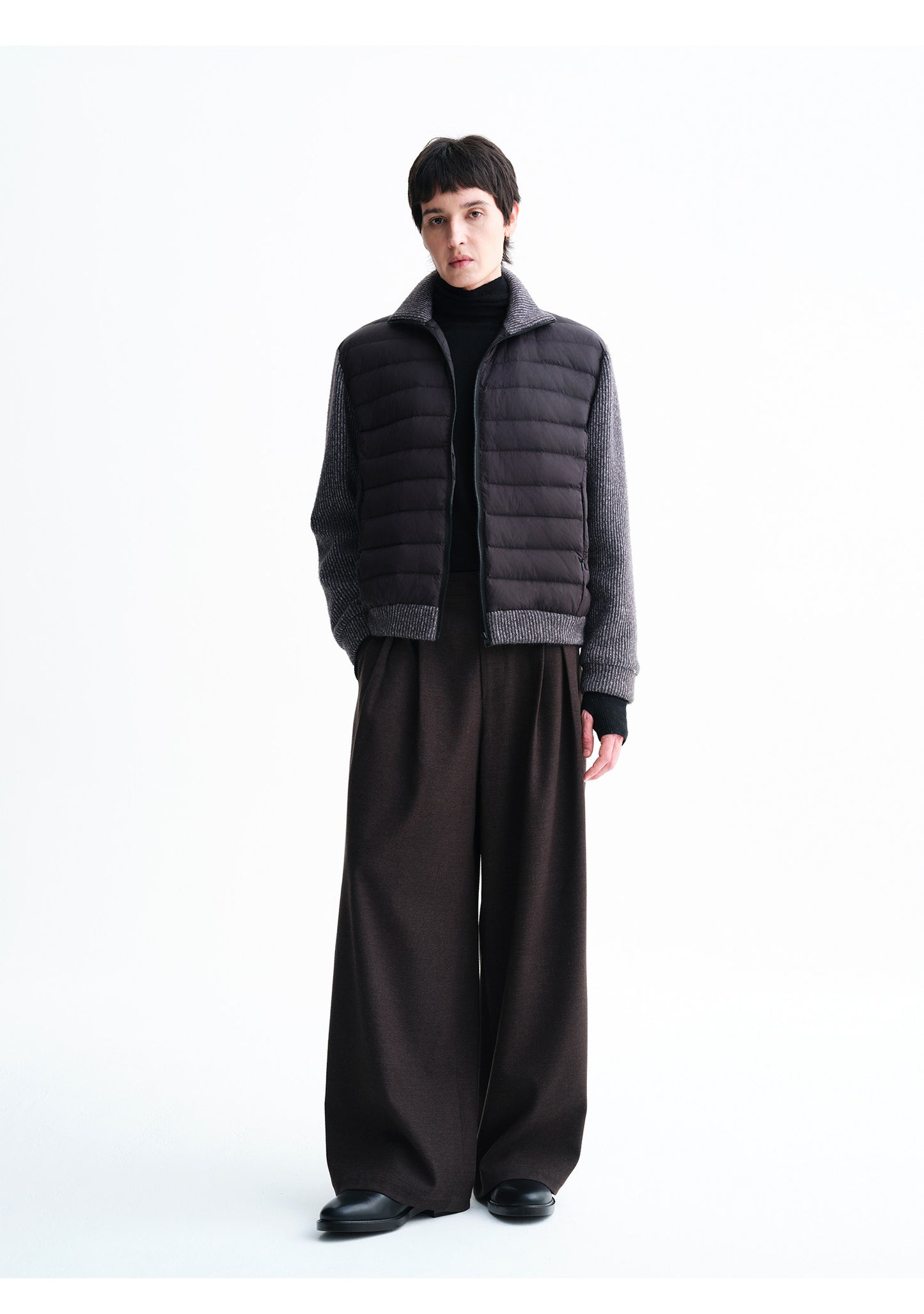 Unisex Single-Pleat Casual Pants