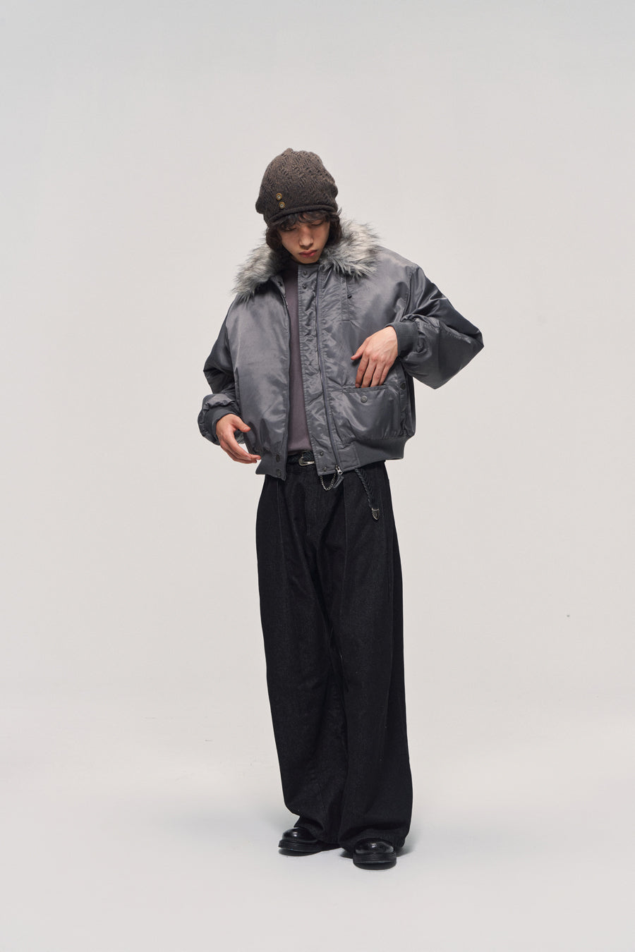 Vintage Double Pleated Jeans