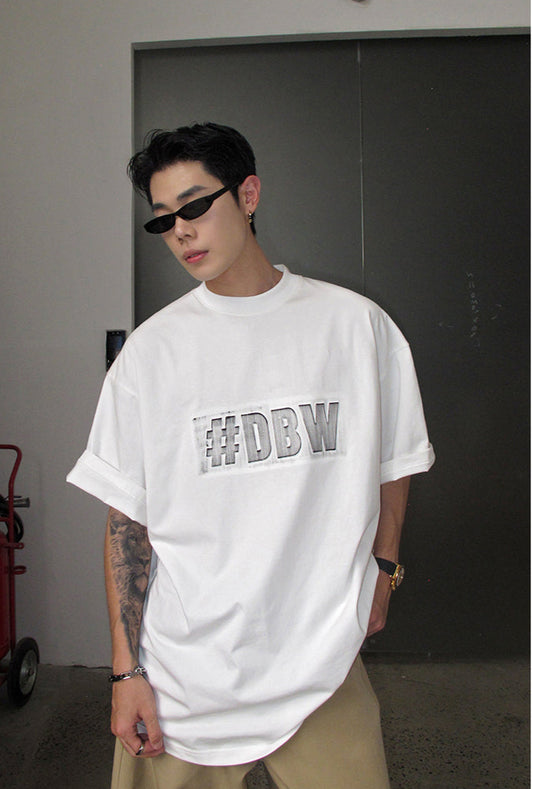 3D embossed print T-shirt