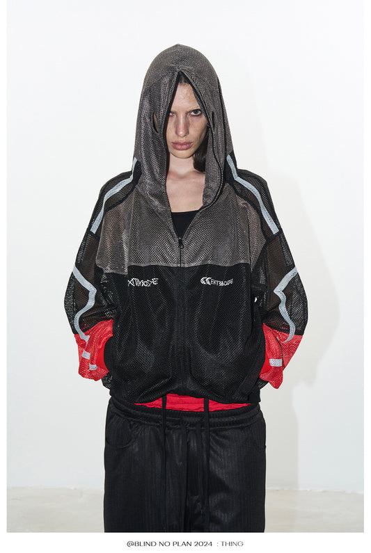 Mesh Sport Hooded Jacket