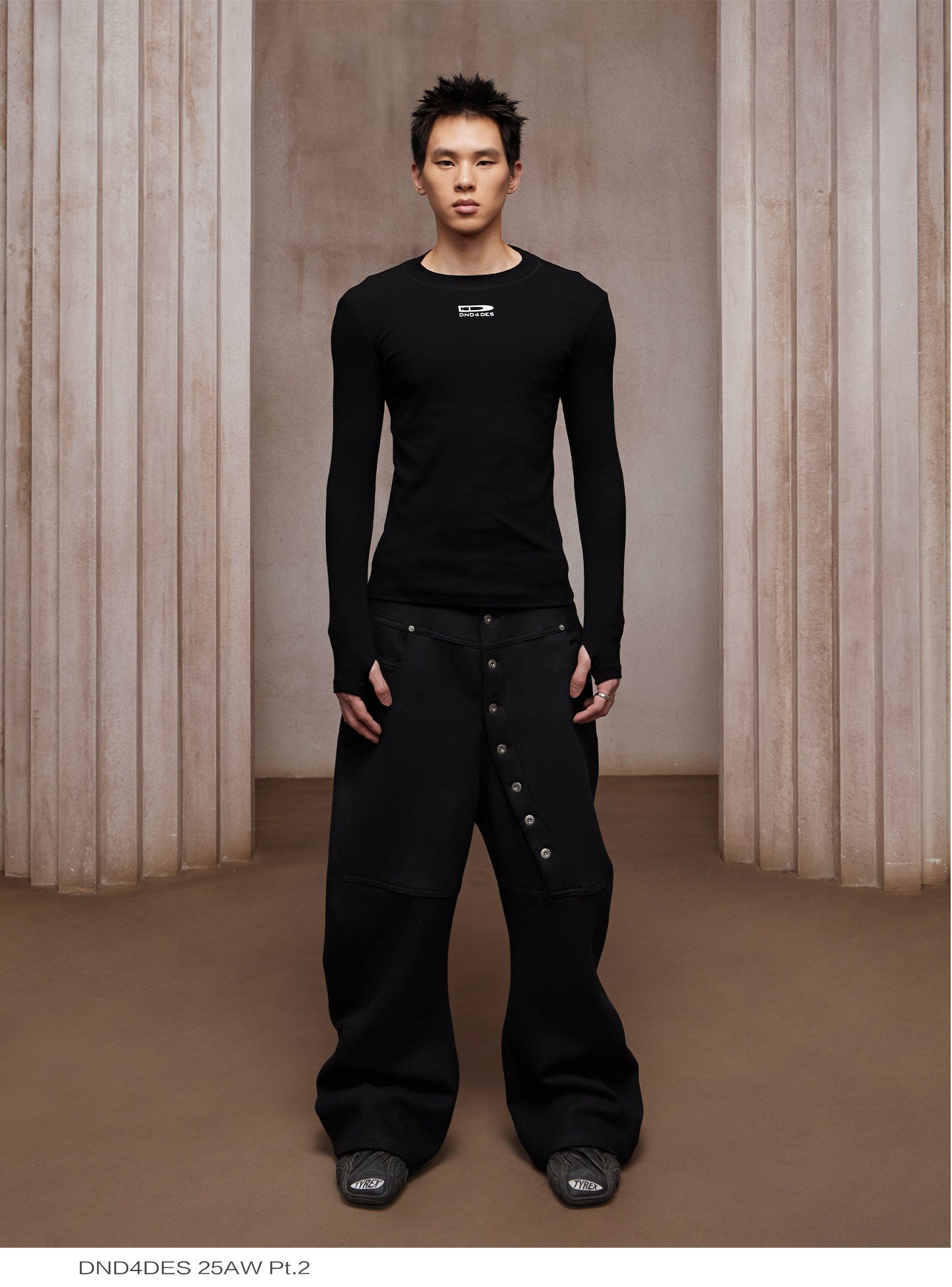 Curve Long Button Sweatpants