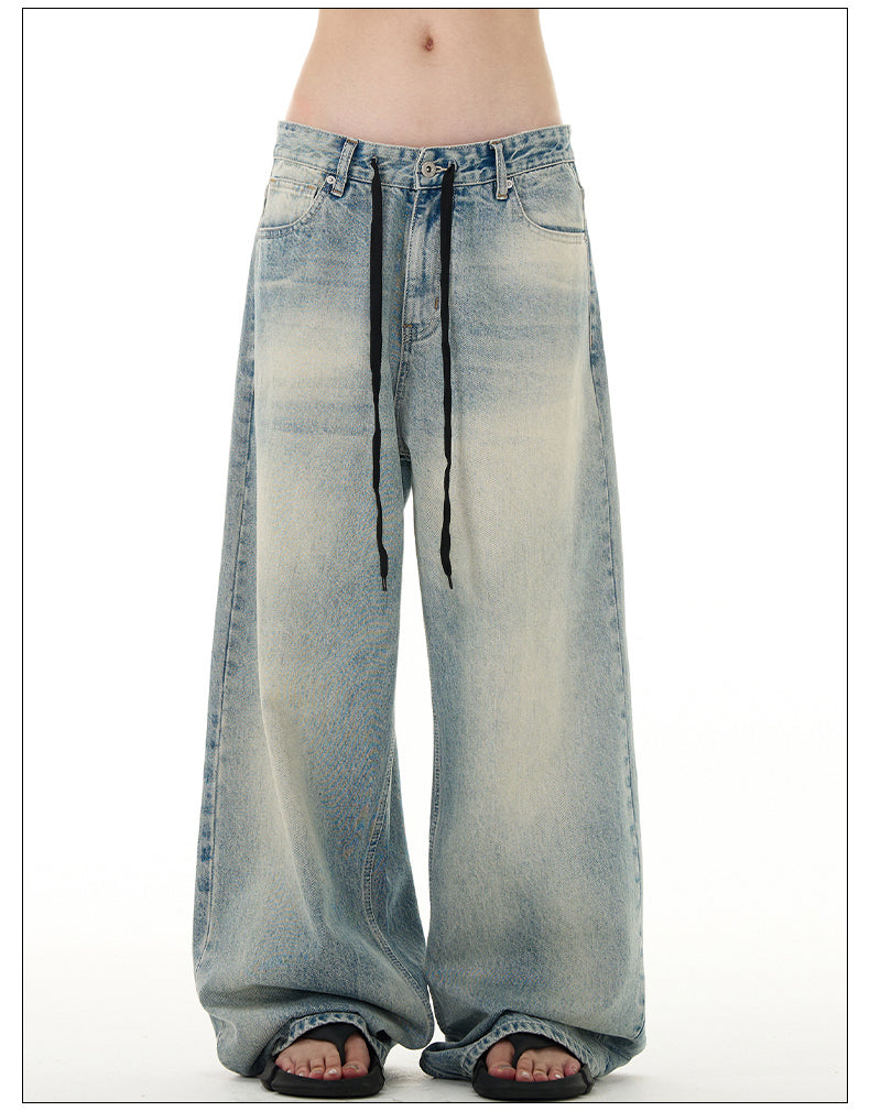 Retro Washed Light Color Jeans