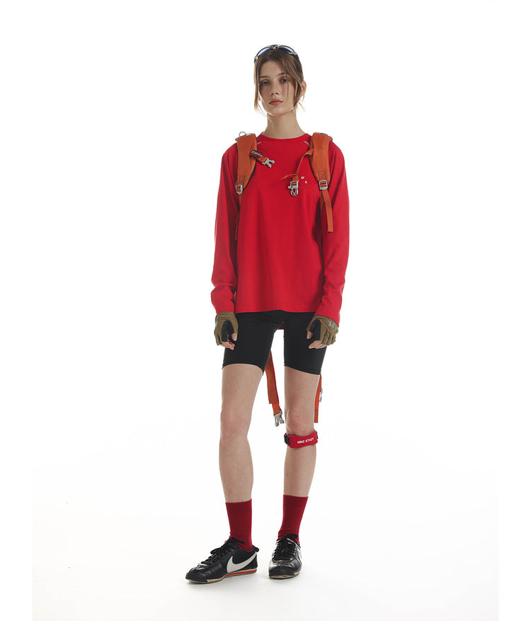 Contrast Color Raglan T-Shirt