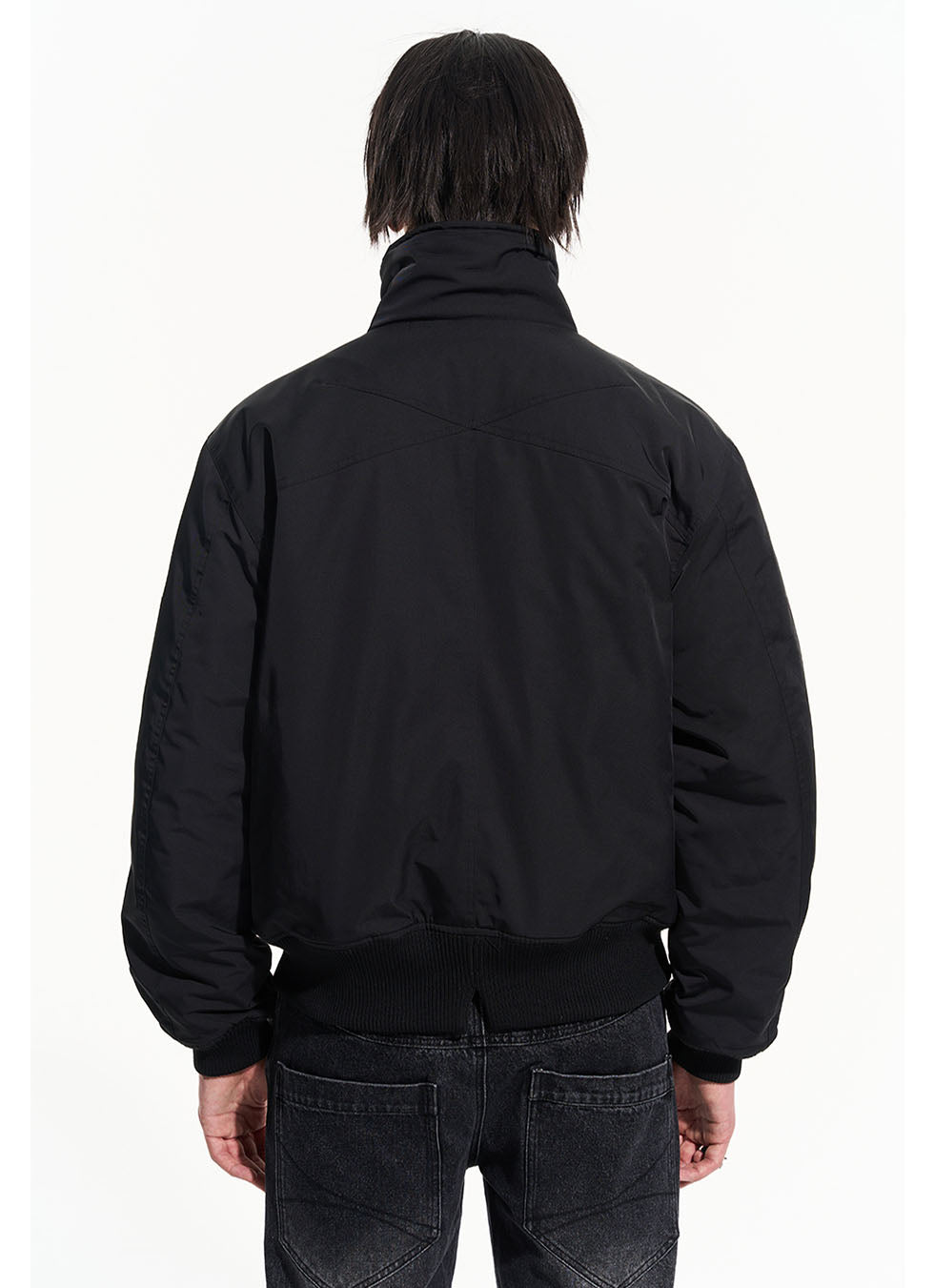 Multi-pocket stand collar zipper jacket 