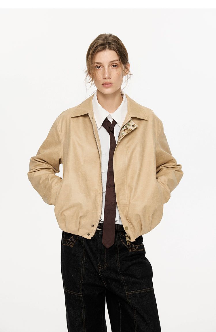 Distressed retro jacket