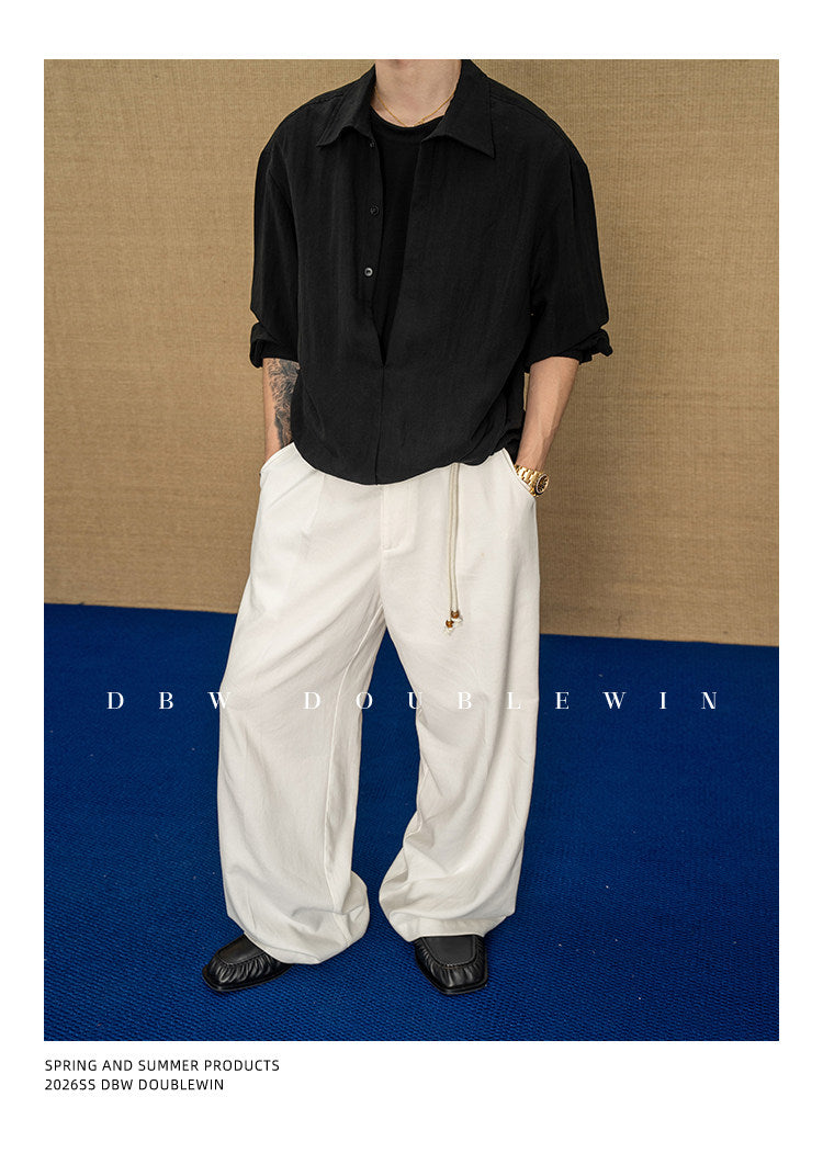 Faux two-piece shirt