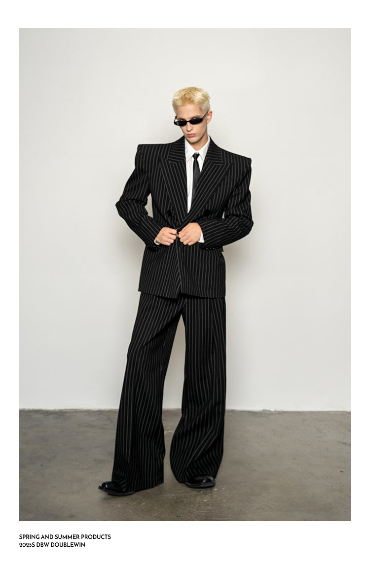 High-Quality Straight-Shoulder Suit