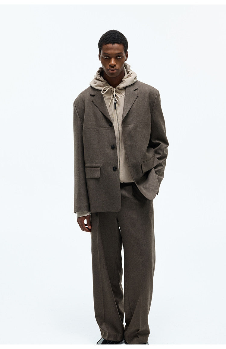 Notch Lapel Casual Jacket