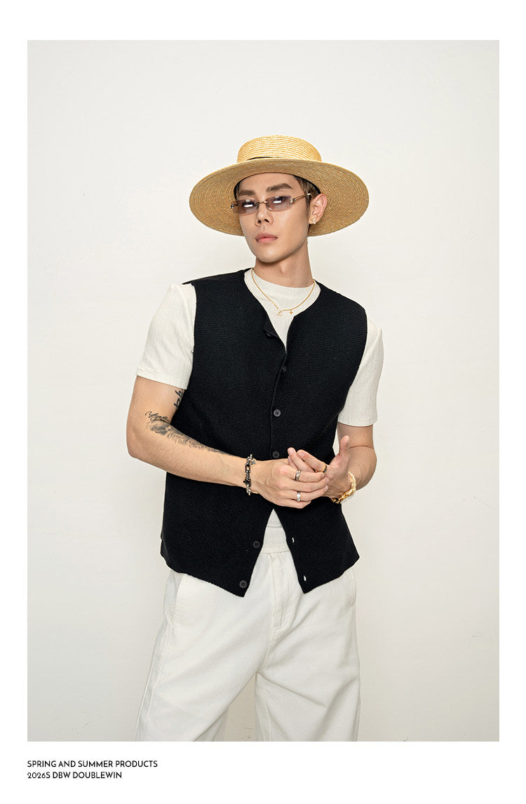 Breathable knit vest