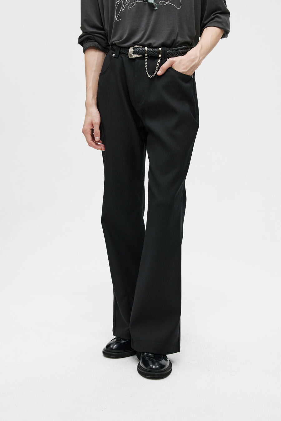 Basic silhouette boot pants