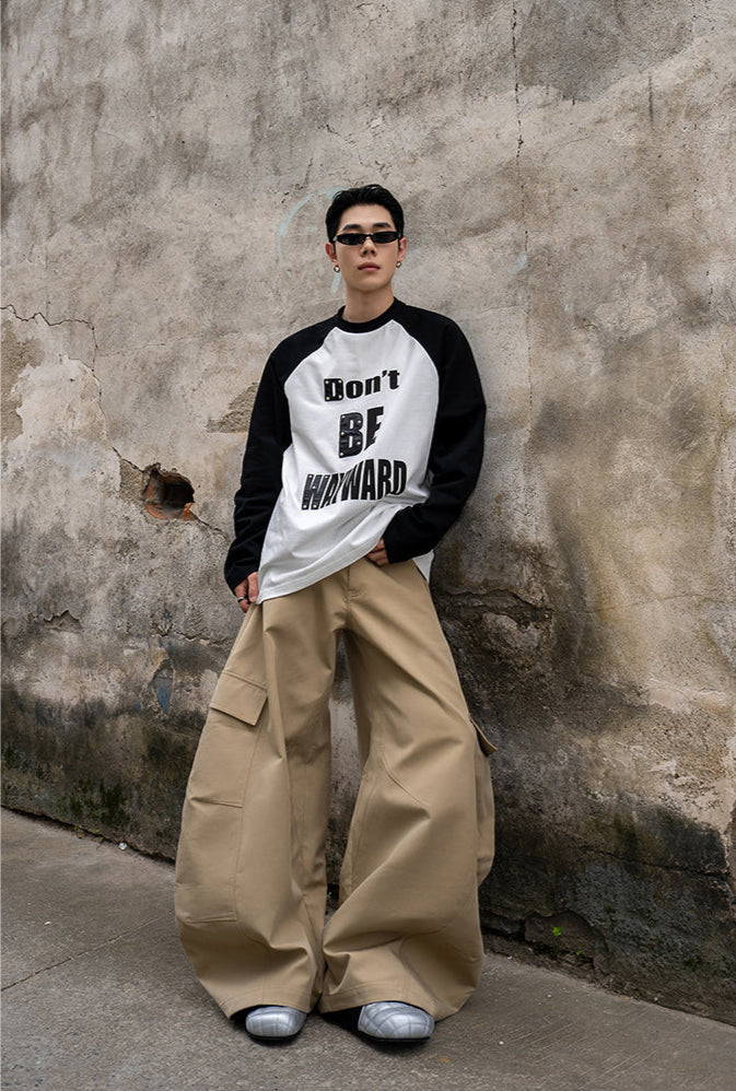 Casual pants with large pockets