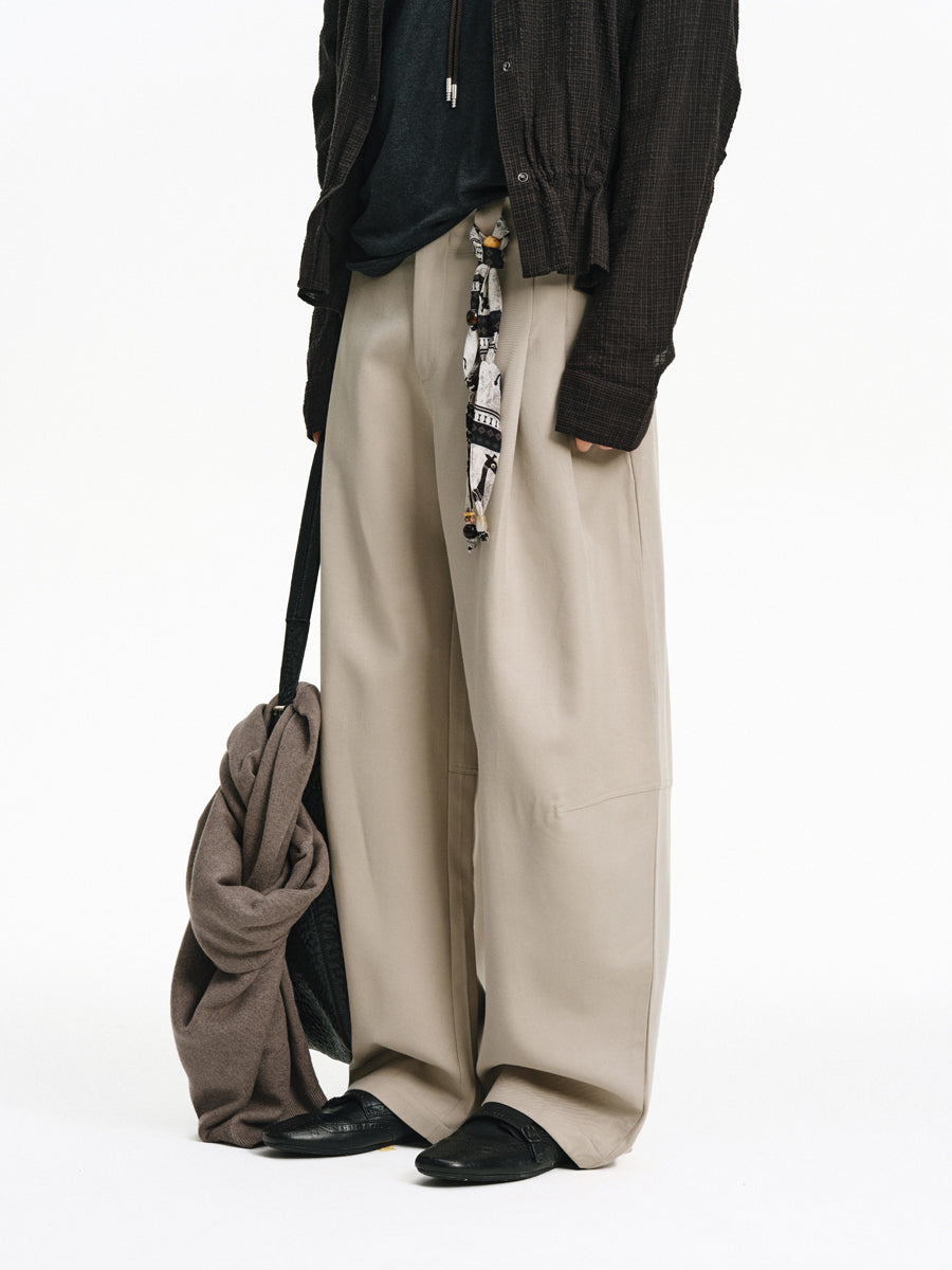 Cotton Blend Casual Pants