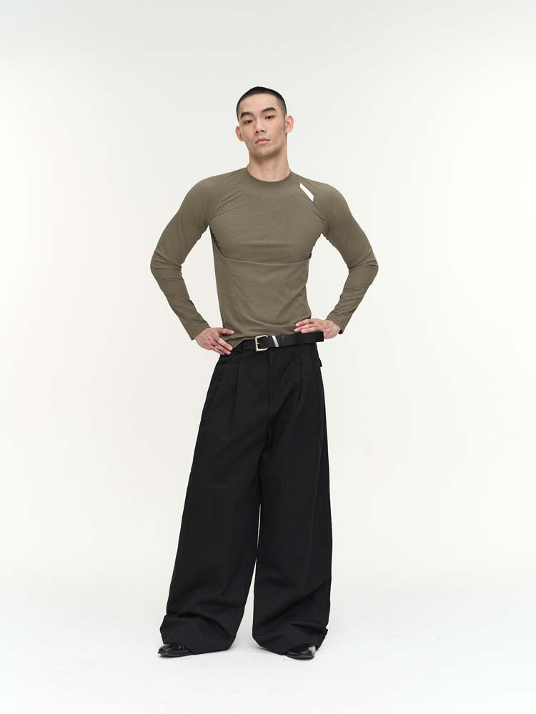 Natural wash casual pants