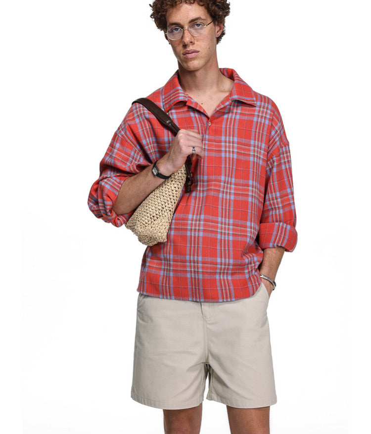 Unisex Open-Neck Shirt