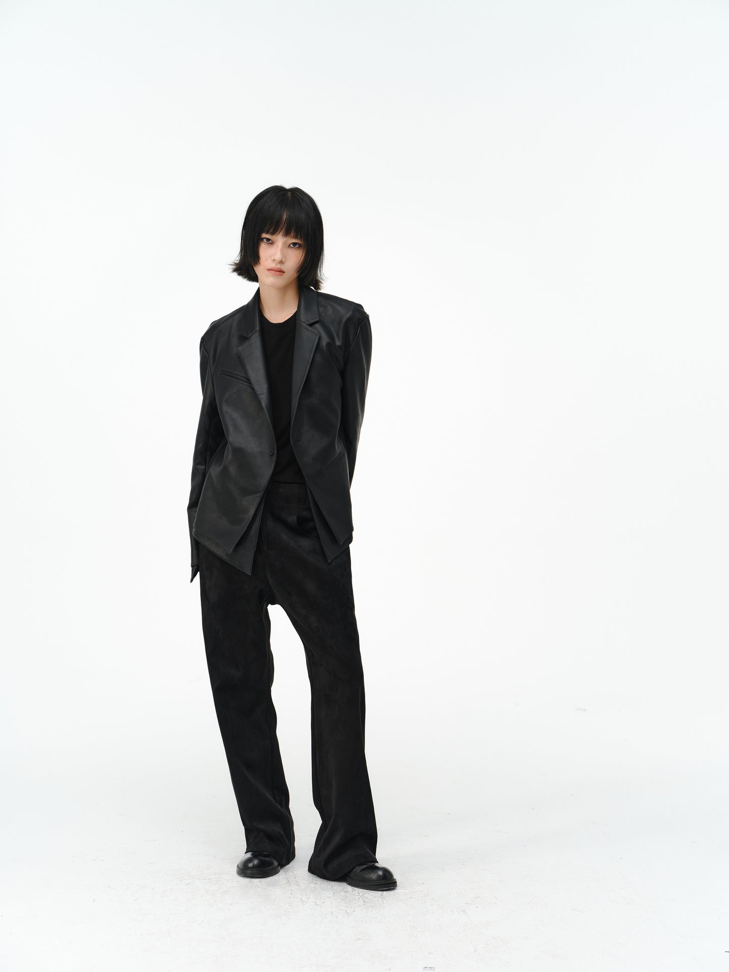 Asymmetrical-Pocket Slim-Fit Jacket