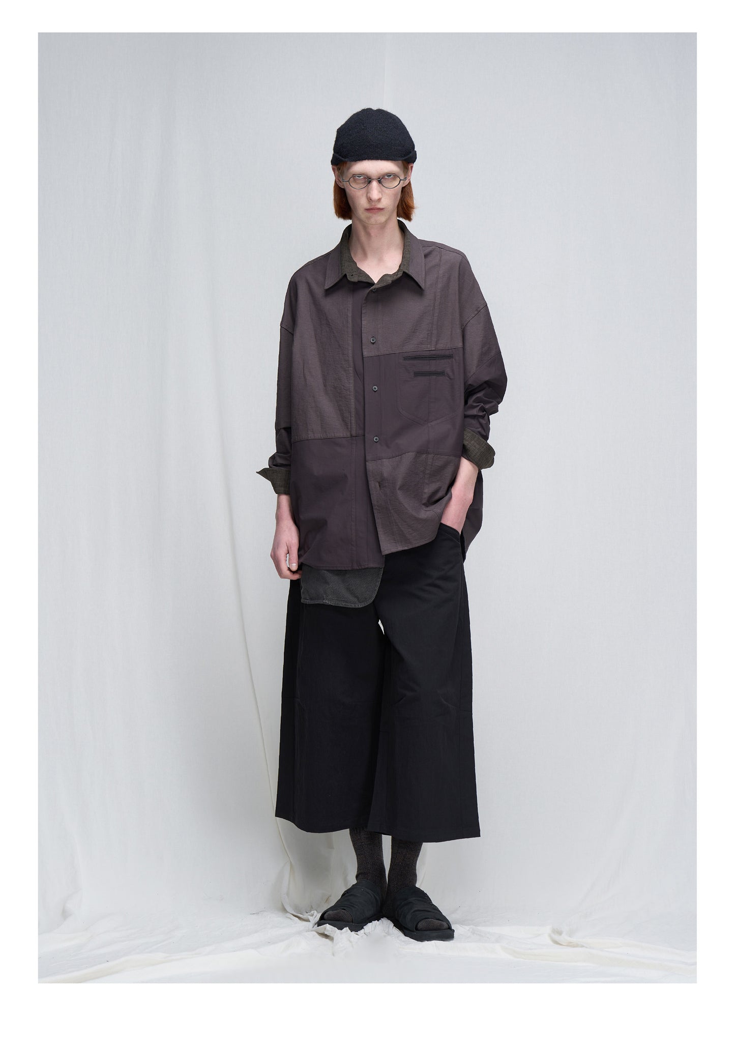 Loose-fitting Patchwork Shirt