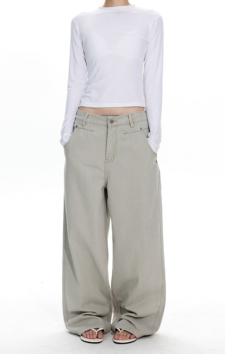 Minimalist Deconstructed Design Jeans