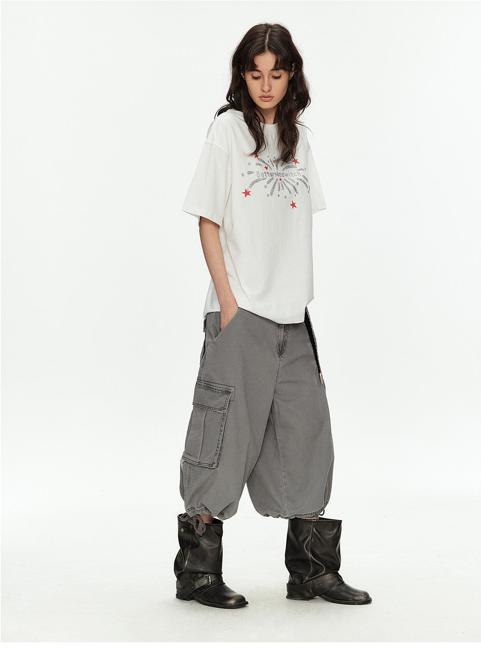 Double Drawstring Workwear Shorts
