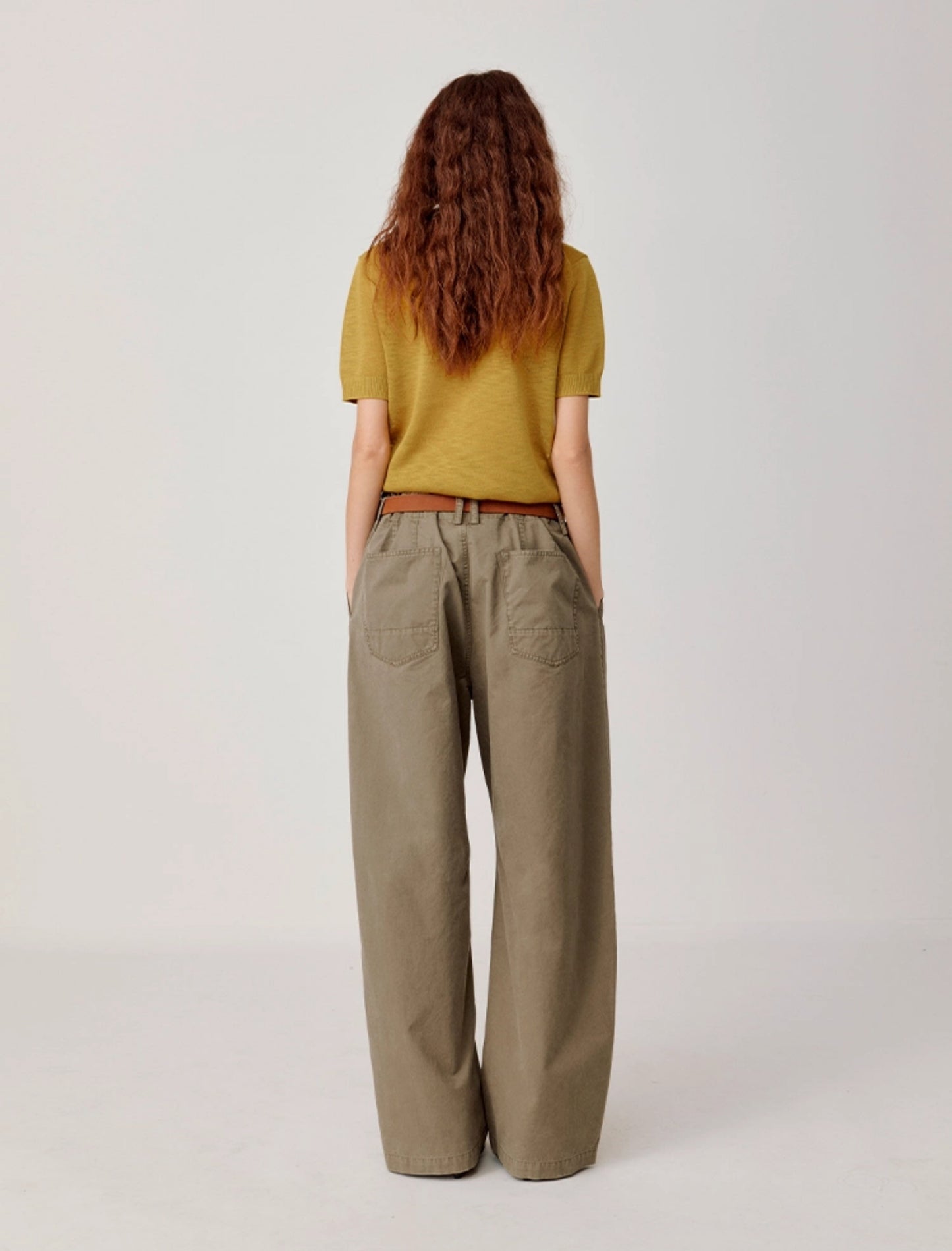 Wash Straight Casual Pants