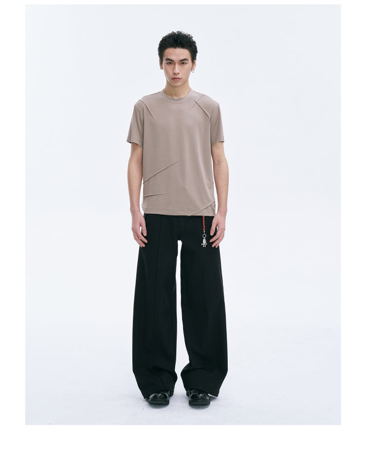 Wool blend casual pants