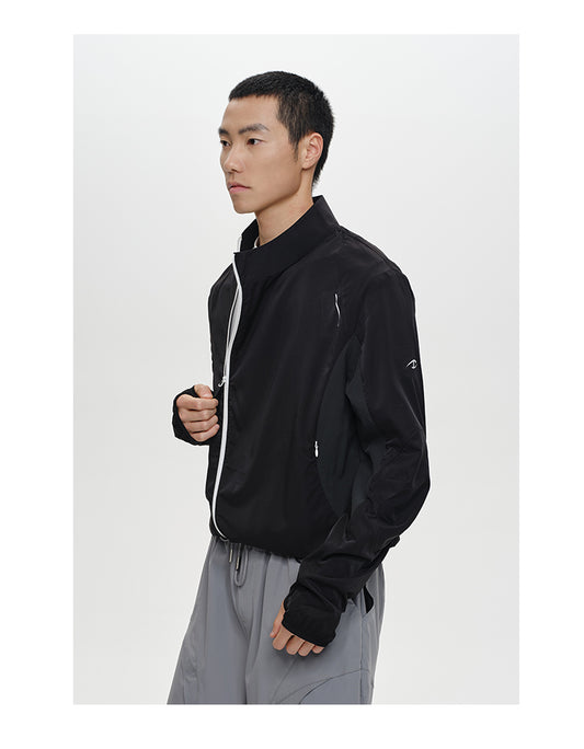 Zipper stand collar jacket
