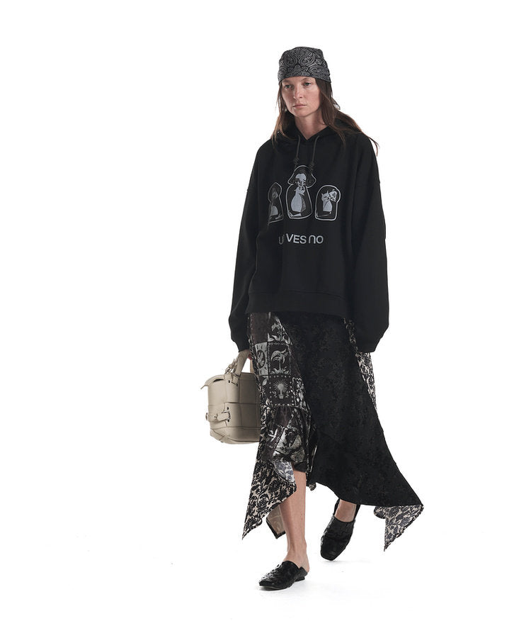 Fun Print Casual Hoodie