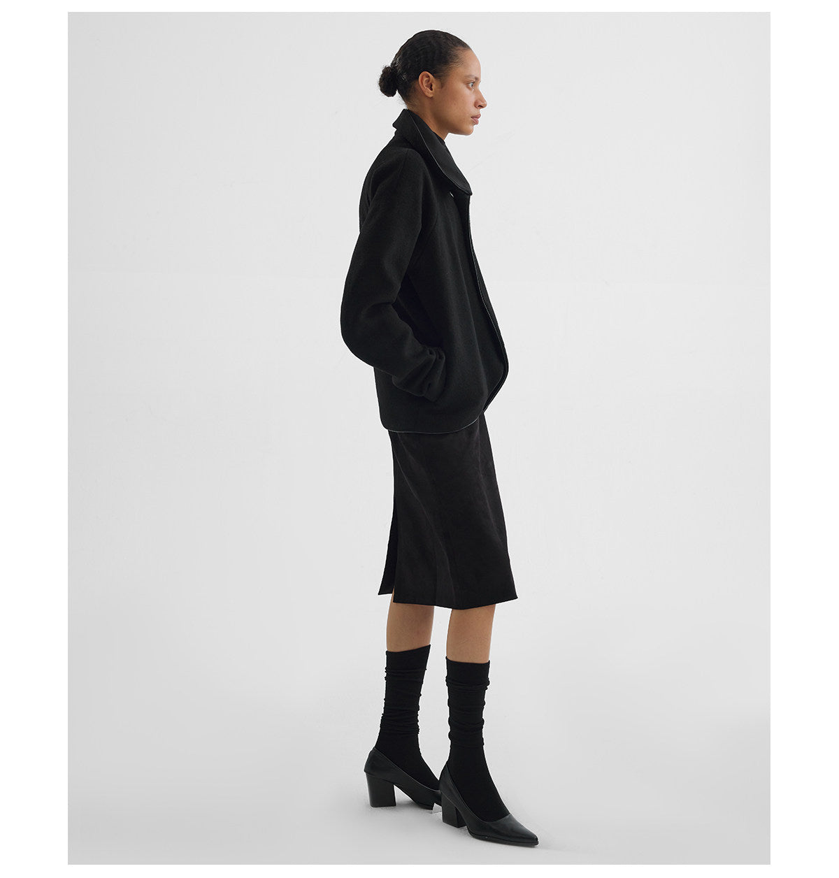 Faux Double-Breasted Jacket