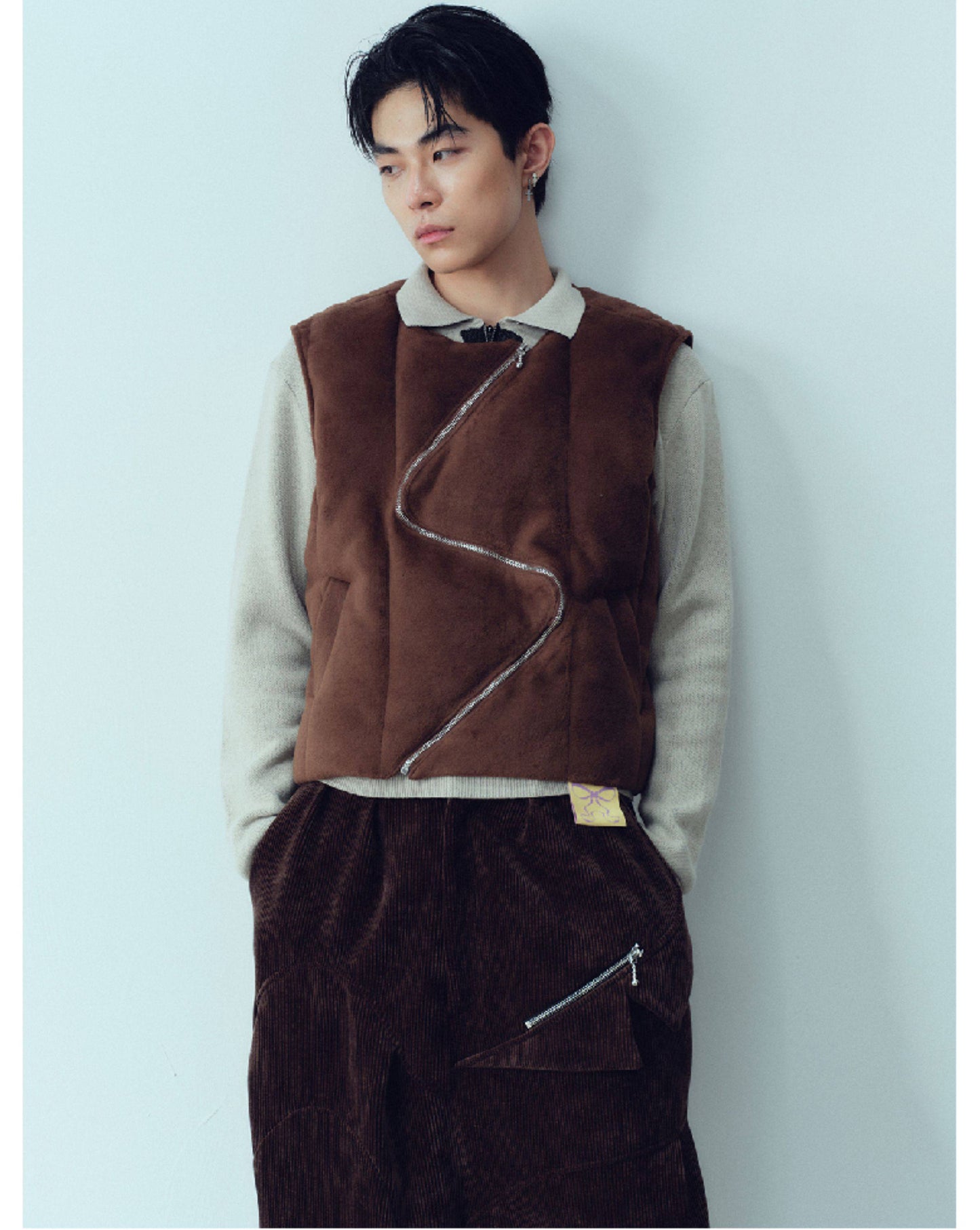 Suede-like Multi-Wear Vest