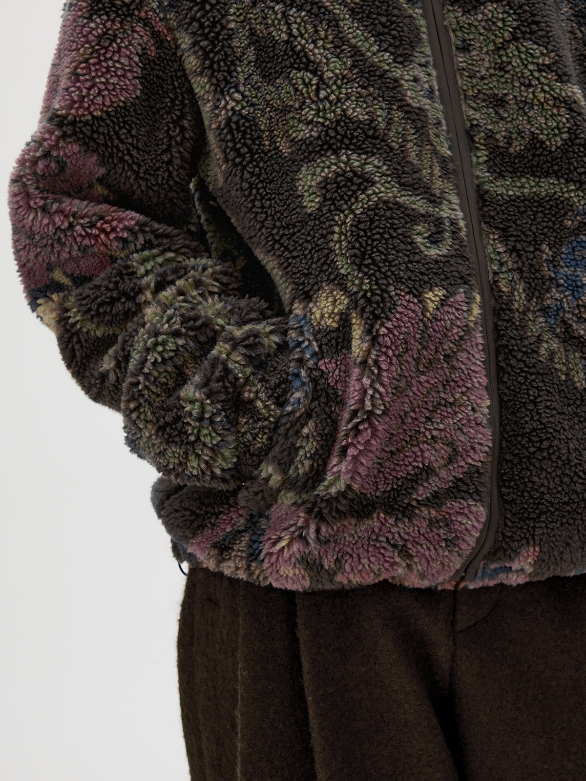 Lambswool Blend Zipper Jacket