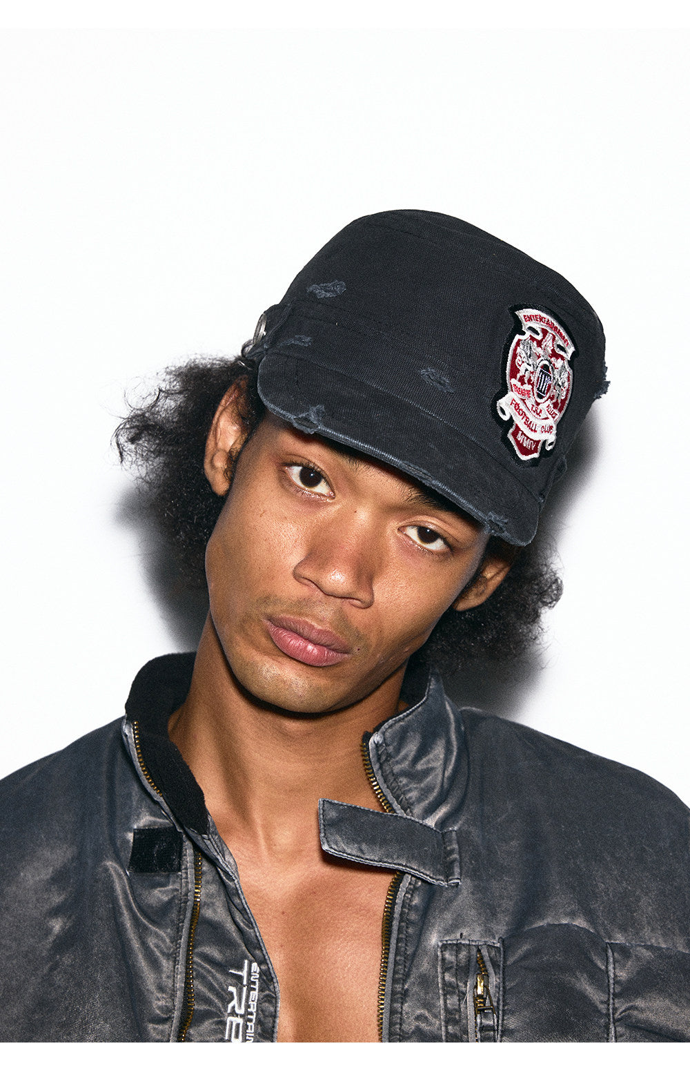 Embroidered Distressed Cap