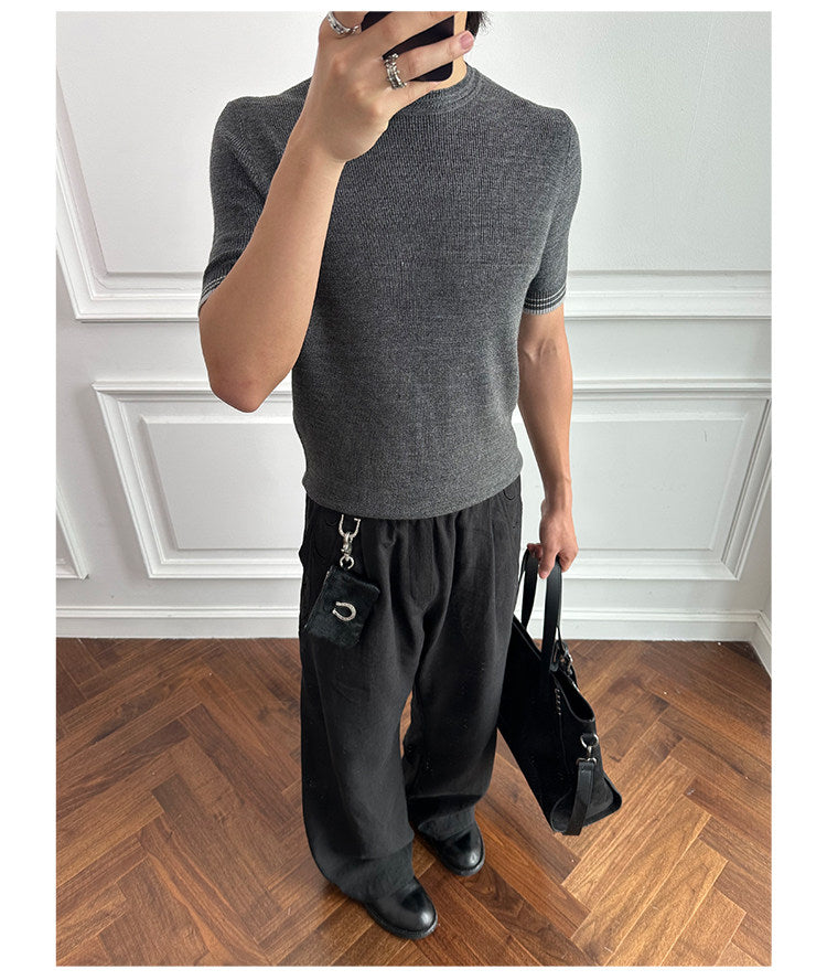 Crew-neck Wool Shirt