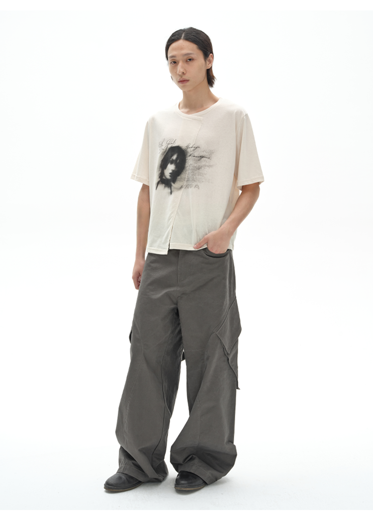 Slash Pocket Casual Pants