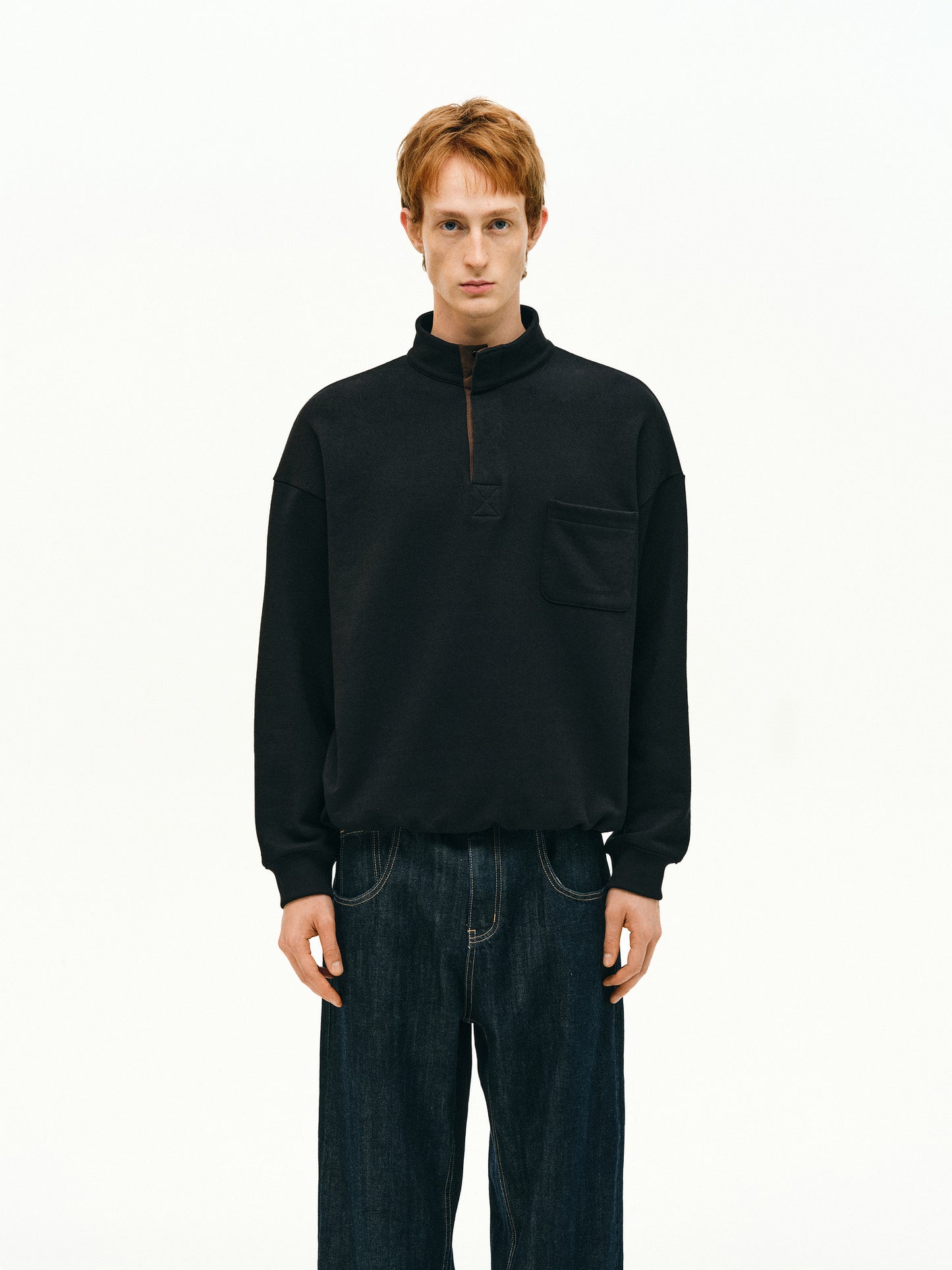 Stand Collar Sweatshirt