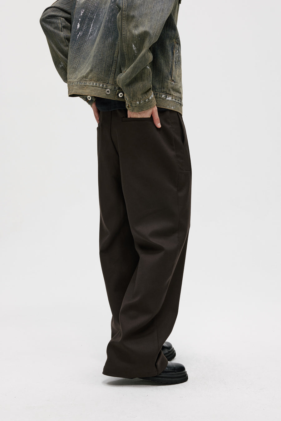 Wide Anti-Wrinkle Straight Pants