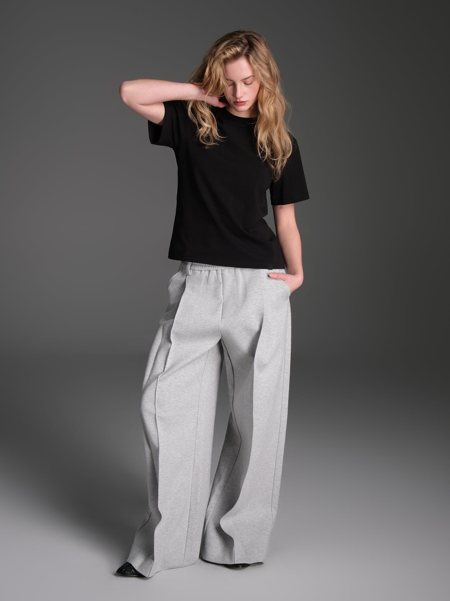 A-Line Wide Leg Sweatpants