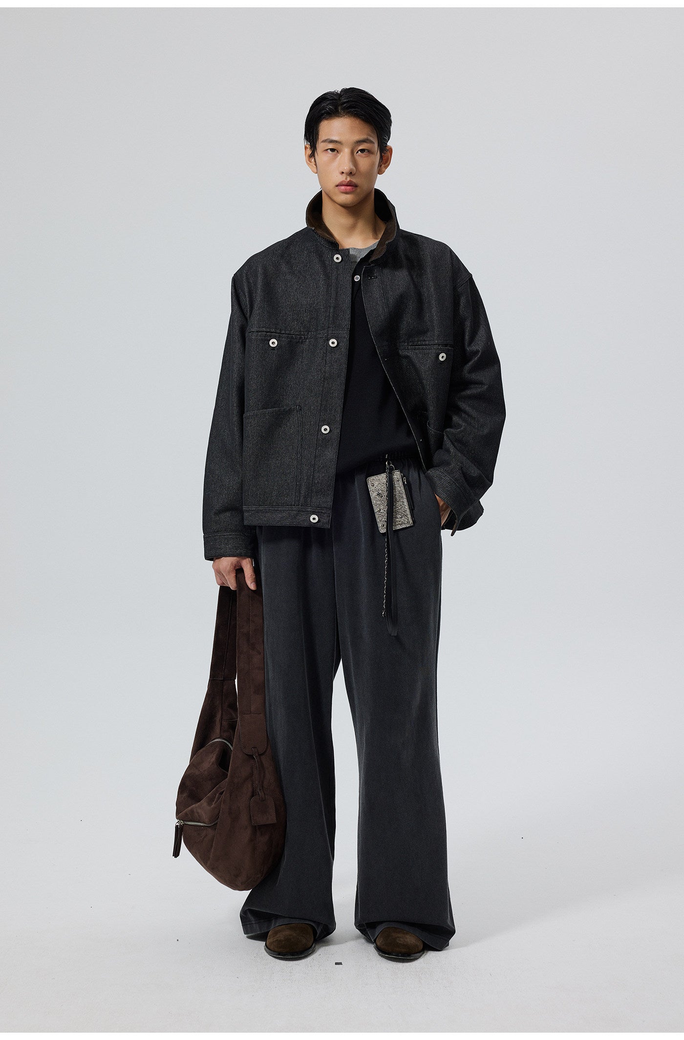 Corduroy Collar Denim Jacket